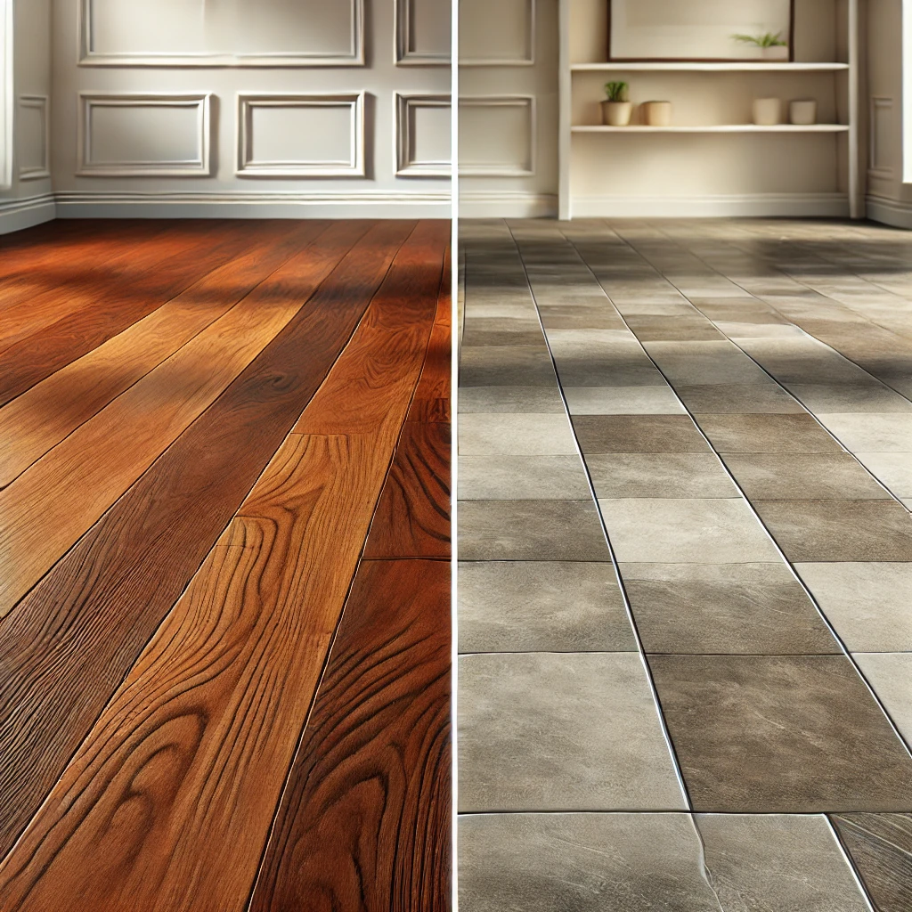 Hardwood Flooring vs. Vinyl Tile Flooring, Toronto, Canada